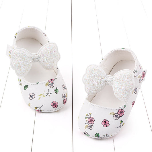 Zapatos de Bebé Princesa con Lentejuelas y Moño - Image 6