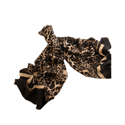 Bufanda de Cachemira Artificial con Estampado Leopardo para Mujer - Image 23