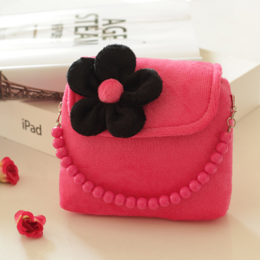 Bolsa Mensajera Infantil con Cadena de Perlas - Diseño Princesa Floral - Image 6