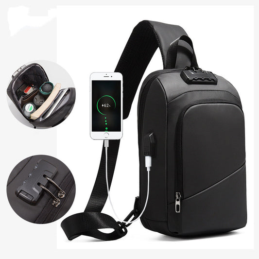 Bolsa Cruzada Antirrobo con Carga USB para Viajes y Uso Diario