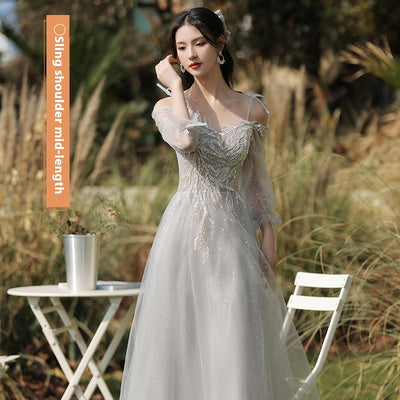 Vestido Slim Fit Gris para Mujer - Diseño Moderno y Versátil - Image 10