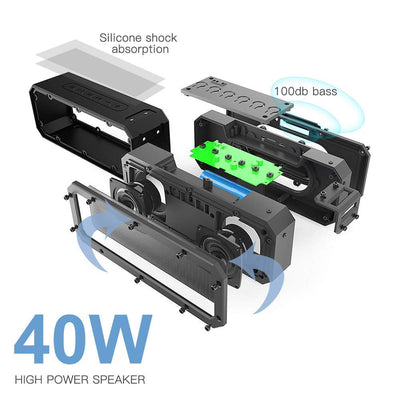 Parlante Bluetooth Portátil Resistente al Agua 40W - Image 10