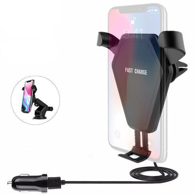 Cargador Inalámbrico Gravitacional para Auto - Compatible iPhone y Samsung