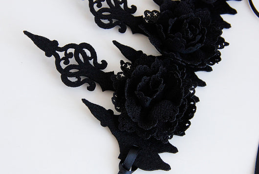 Diadema Máscara de Belleza Corona Negra - Image 4