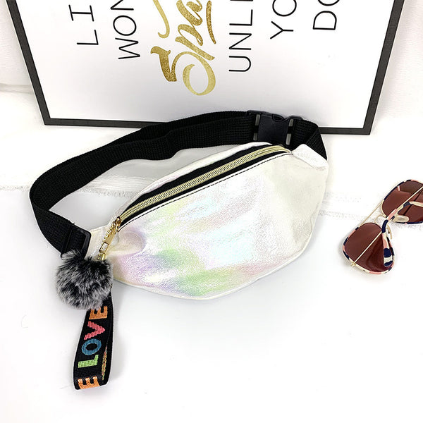 Bolsa de Cintura con Lentejuelas Brillantes para Niñas y Mujeres - Riñonera de Moda con Brillo