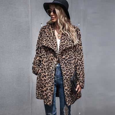 Abrigo Casual con Estampado de Leopardo - Image 4