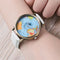 Reloj de Cuarzo con Patrón de Avión y Mapa Mundial