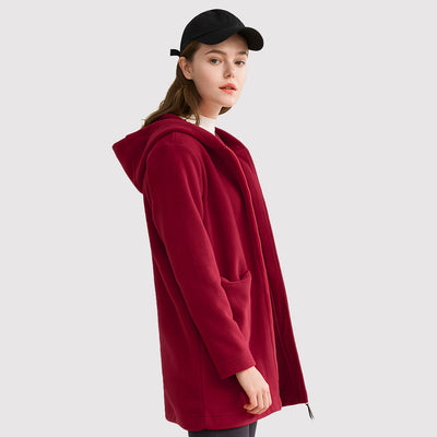 Chaqueta Polar Larga con Capucha - Image 16