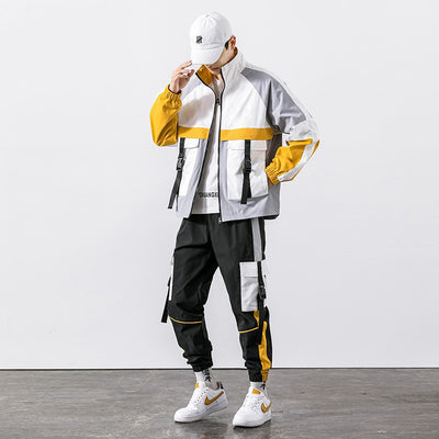 Conjunto Deportivo Juvenil de Dos Piezas con Chaqueta y Pantalón Multi-Bolsillos - Image 4