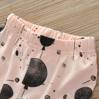 Pantalón con Estampado de Globos y Playera de Algodón Manga Corta - Image 4