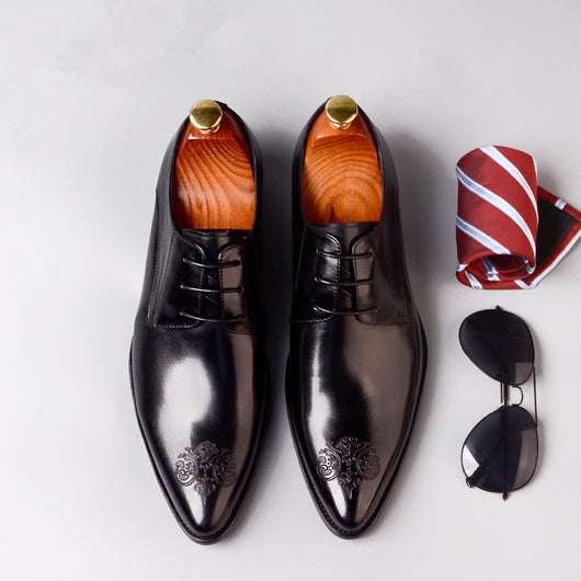 Zapatos de Cuero con Punta Tallada - Image 11