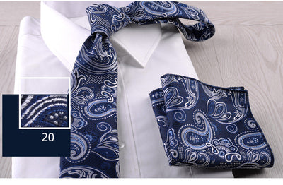 Combo Corbata y Pañuelo de Bolsillo para Hombre Profesional - Image 21