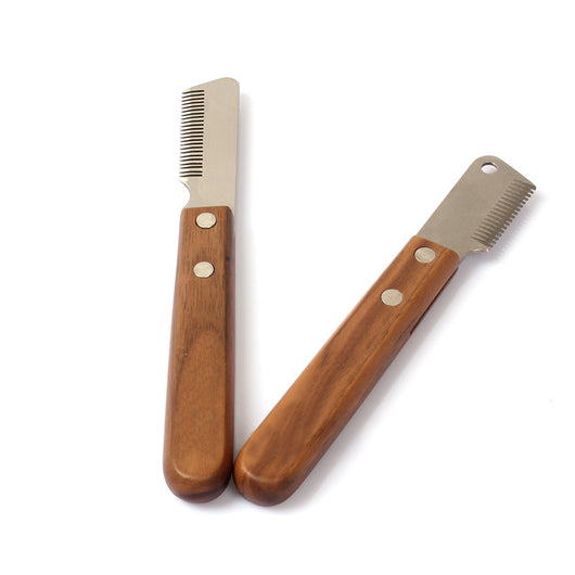 Peine Deslanador Profesional con Mango de Madera para Perros Terrier - Image 2