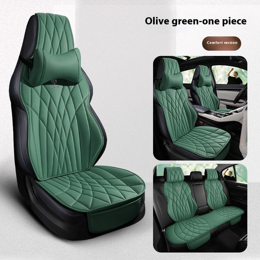 Funda de Asientos de Cuero Premium para Auto - Juego Completo 5 Plazas - Image 27