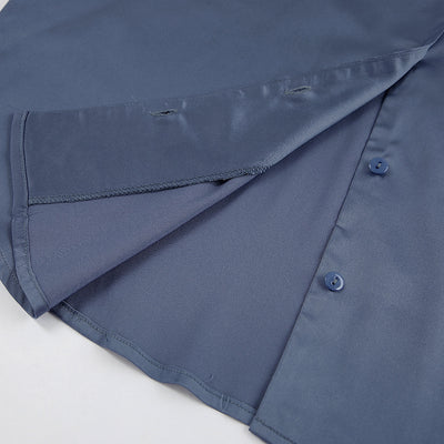 Conjunto Elegante de Satén: Blusa Manga Larga y Pantalón Talle Alto - Image 12