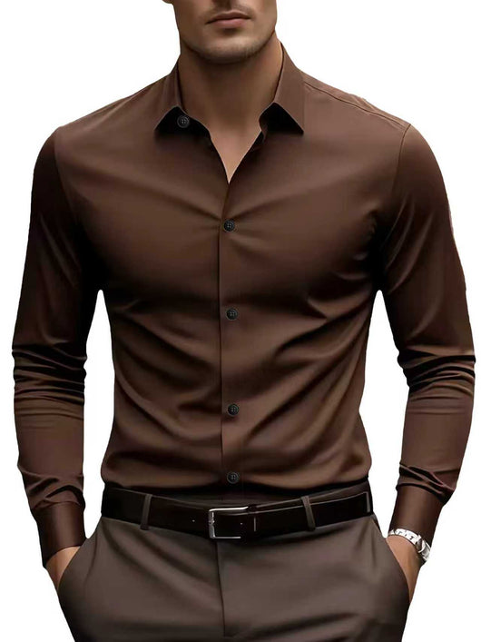 Camisa Blanca Formal Slim Fit para Primavera y Otoño - Image 15