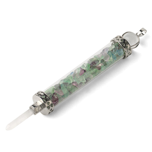 Colgante Cristal Rodolita con Alas - Botella de Deseos Artesanal - Image 11