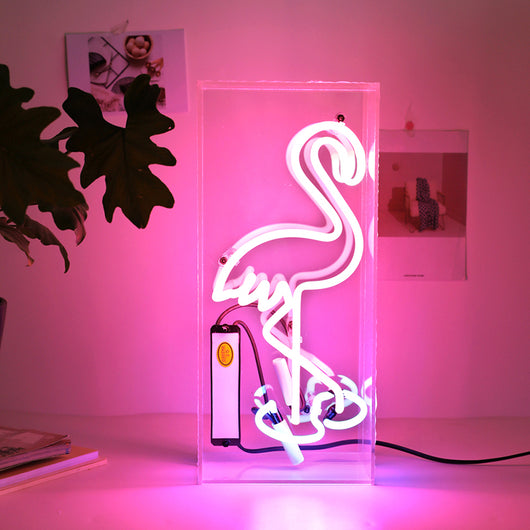 Lámpara Decorativa Neon Retro con Tubo de Vidrio y Base de Hierro - Image 11