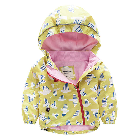 Abrigo Impermeable con Capucha para Niños
