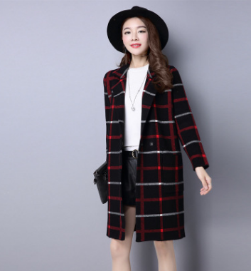 Cardigan de Cuadros Grandes para Otoño e Invierno - Saco Tipo Blazer - Image 11