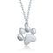Collar de Plata Esterlina con Huella de Mascota Personalizada