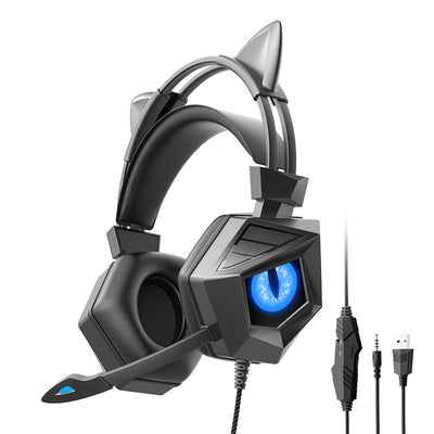 Auriculares Gaming con Cable y Luz Nocturna para PC - Image 15