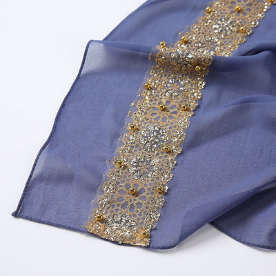 Pañuelo de Encaje con Perlas para Mujer - Elegancia y Estilo - Image 48
