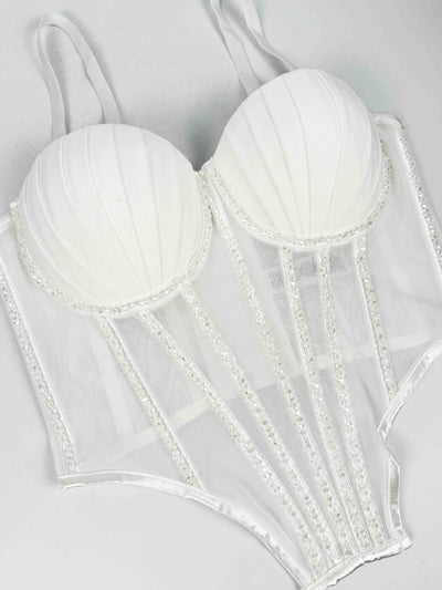 Sostén de Malla Transparente con Piedras y Varillas - Diseño Atrevido para Usar Fuera - Image 13