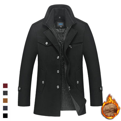 Abrigo de Lana para Hombre Otoño Invierno - Cuello Solapa Premium - Image 6