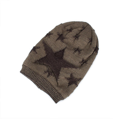 Gorro de Lana Tejido Cálido con Diseño Pentagrama para Hombre - Image 10