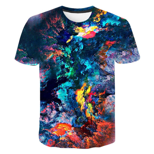 Camiseta Unisex Estampado 3D Digital - Diseño Verano Casual