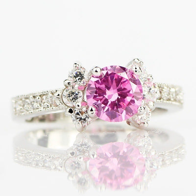 Anillo de Compromiso Princesa Champagne con Gema Europea - Image 5