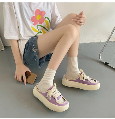 Pantuflas de Lona para Mujer con Suela Acolchada - Comodidad y Estilo - Image 11