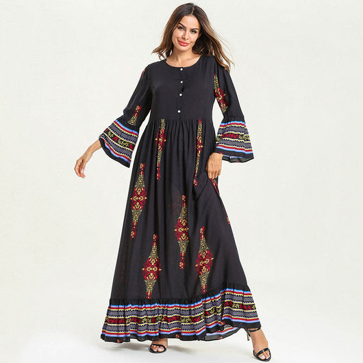Vestido Casual Estampado para Lactancia - Image 6