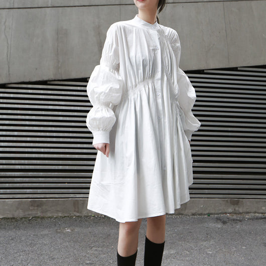 Vestido Camisa con Corte Irregular - Image 16