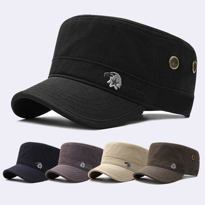 Gorra Plana de Algodón Puro para Otoño Invierno