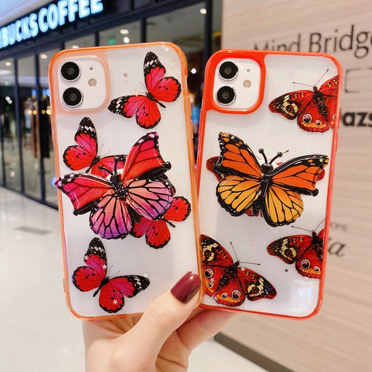 Funda para teléfono con mariposa y soporte - Image 4