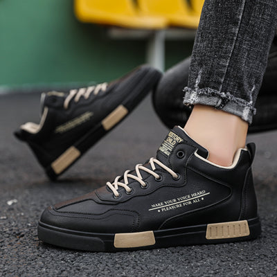 Zapatillas Deportivas High-Top de Cuero Premium Multiuso - Image 7