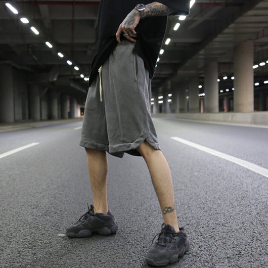Shorts de Algodón Terry Liso Oversized - Image 14