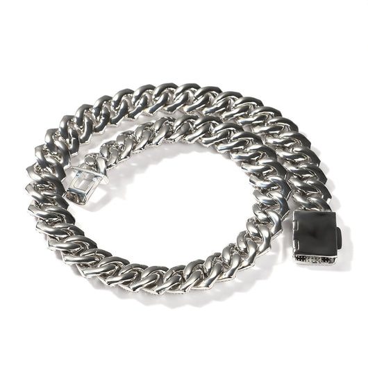 Pulsera y Collar Cubano Personalizado para Hombre con Circonia Cúbica Cuadrada - Image 3