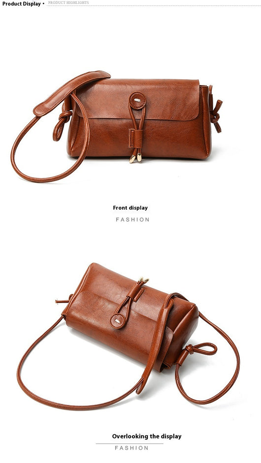 Bolso Bandolera de Cuero Encerado para Mujer - Estilo Fashion - Image 19