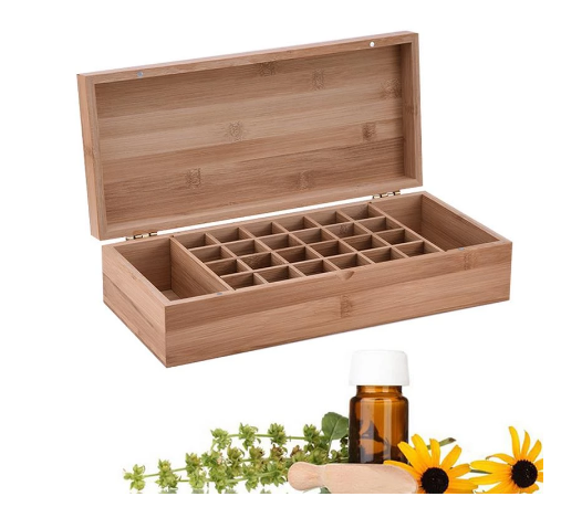 Organizador de Aceites Esenciales en Bambú Premium con 26 Compartimentos - Image 6