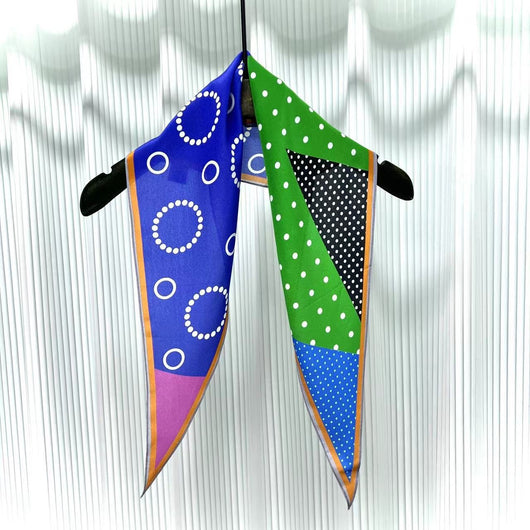 Pañuelo de Seda Crepe Estampado Diamante - Image 69