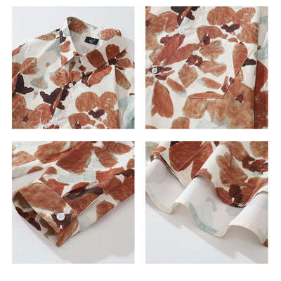 Camisa Hawaiana Retro de Manga Larga con Estampado Completo para Hombre - Image 5
