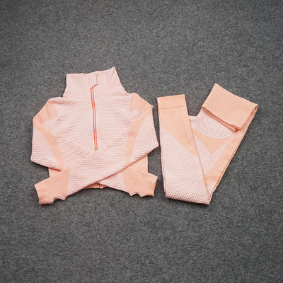 Conjunto Deportivo de 3 Piezas Yoga Fitness con Tela Elástica - Image 5