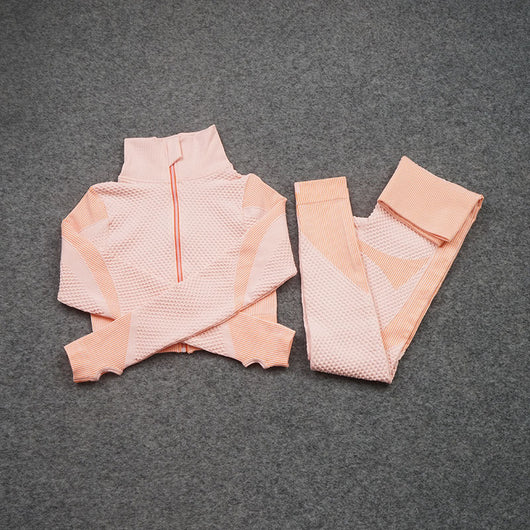 Conjunto Deportivo de 3 Piezas Yoga Fitness con Tela Elástica - Image 5