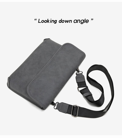 Bolsa Crossbody Retro Matizada con Contraste de Colores para Hombre - Image 29
