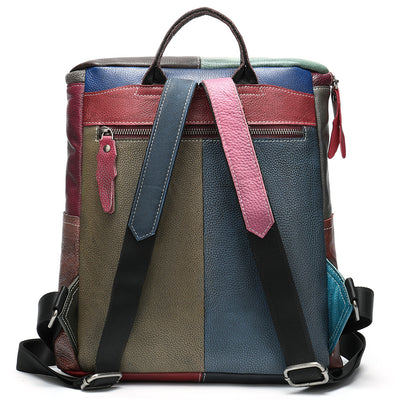 Mochila de Cuero Genuino para Mujer - Primera Capa - Image 5