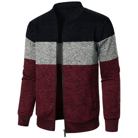 Suéter de Punto Grueso con Bloques de Color para Hombre - Image 5