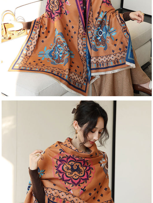 Chal Versátil de Oficina Estilo Coreano para Otoño e Invierno - Image 37